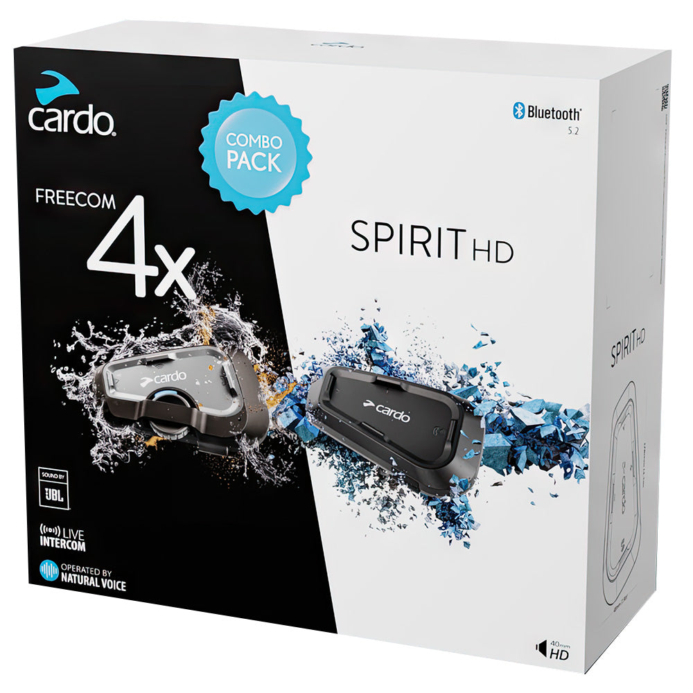 Cardo Freecom 4X & Spirit HD Combo Pack – New Zealand Powersports