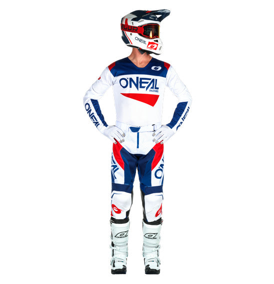 O'Neal HARDWEAR AIR Slam Jersey - White/Blue/Red